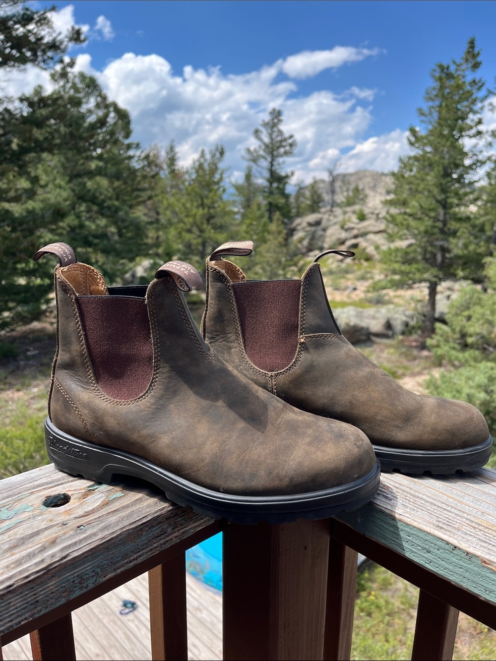 Blundstone Women's Classics #585 Chelsea Boots in Rustic Brown Sz AU 8 = US W 11